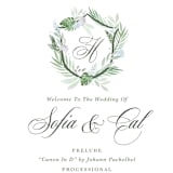 "Botanical Seal" - Wedding Programs in Pastel by Kristen Smith - Detail