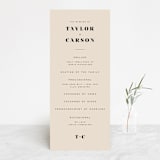 "Formation" - Wedding Programs in Terracotta by Olivia Goree - Front