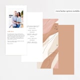 "Formation" - Wedding Programs in Terracotta by Olivia Goree - Back of Card Options