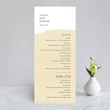 "Collage" - Wedding Programs in Golden Rod by Ann Gardner - Front