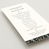 "As if a Dream" - Wedding Programs in Cloud by Pine Street Creative - Detail