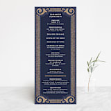 "Mosaic" - Wedding Programs in Navy by GeekInk Design - Front