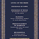 "Mosaic" - Wedding Programs in Navy by GeekInk Design - Detail