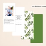"Tropical Vows" - Wedding Programs in Jade by Chris Griffith - Back of Card Options