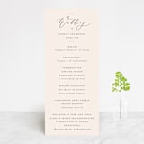 "Scarlet" - Wedding Programs in Blush by Hooray Creative - Front