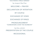 "Sea and Sand" - Wedding Programs in Cortez by Jenny Partrite - Detail