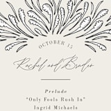 "FancySchmancy" - Wedding Programs in Classic by Jen Owens - Detail