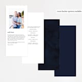"Celestial" - Wedding Programs in Night Sky by Carly Reed Walker - Back of Card Options