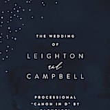 "Celestial" - Wedding Programs in Night Sky by Carly Reed Walker - Detail