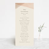"Desert Wash" - Wedding Programs in Peach by Amy Kross - Front