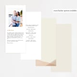"Desert Wash" - Wedding Programs in Peach by Amy Kross - Back of Card Options