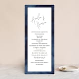 "Plain and Simple" - Wedding Programs in Sapphire by Chris Griffith - Front