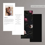 "Crazy in Love" - Wedding Programs in Hot Pink by Design Lotus - Back of Card Options