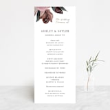 "floral corner" - Wedding Programs in Marsala by Cass Loh - Front