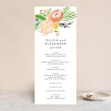 "Posie Garden Bouquet" - Wedding Programs in Peach by Erika Firm - Front