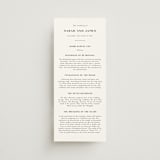 "Arguello" - Wedding Programs in Diamond by Annie Shapiro - Front