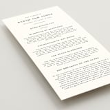 "Arguello" - Wedding Programs in Diamond by Annie Shapiro - Detail