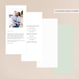 "Fresh Greenery" - Wedding Programs in Mystic Forest by Jennifer Postorino - Back of Card Options