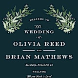 "Fresh Greenery" - Wedding Programs in Mystic Forest by Jennifer Postorino - Detail