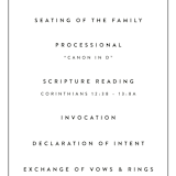 "Between the Lines" - Wedding Programs in Blazer by Fine and Dandy Paperie - Detail