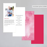 "Skyline Chicago" - Wedding Programs in Magenta by Laura Condouris - Back of Card Options