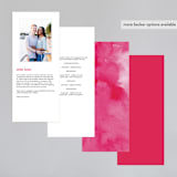 "Skyline Atlanta" - Wedding Programs in Magenta by Laura Condouris - Back of Card Options
