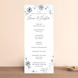 "Midnight Snowfall" - Wedding Programs in Navy by Alethea and Ruth - Front