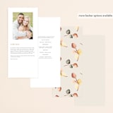 "Bella Mia" - Wedding Programs in Autumn by Petra Kern - Back of Card Options