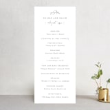 "Sketch" - Wedding Programs in Cloud by Sara Hicks Malone - Front