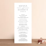 "Sienna" - Wedding Programs in Sugar by Jessica Williams - Front