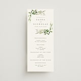 "Verdure" - Wedding Programs in Garden by Leah Bisch - Front