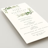 "Verdure" - Wedding Programs in Garden by Leah Bisch - Detail