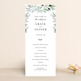 "Olivier" - Wedding Programs in Olive by Bonjour Paper - Front