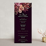 "Fall Floral" - Wedding Programs in Mauve by Alethea and Ruth - Front