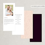 "Fall Floral" - Wedding Programs in Mauve by Alethea and Ruth - Back of Card Options