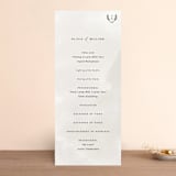 "Elegant Crest" - Wedding Programs in Stone by Ariel Rutland - Front