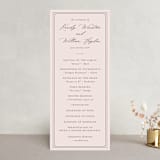 "set in stone" - Wedding Programs in Dusty Rose by Mansi Verma - Front