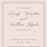 "set in stone" - Wedding Programs in Dusty Rose by Mansi Verma - Detail