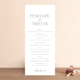 "calisson" - Wedding Programs in Mist by chocomocacino - Front