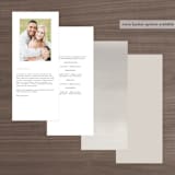 "ivi" - Wedding Programs in Ivory by Lori Wemple - Back of Card Options