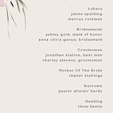 "ivi" - Wedding Programs in Ivory by Lori Wemple - Detail