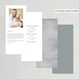 "In The Fall" - Wedding Programs in Slate by Ashlee Townsend - Back of Card Options
