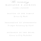 "In The Fall" - Wedding Programs in Slate by Ashlee Townsend - Detail