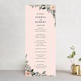 "Lovely Vine" - Wedding Programs in Blush by Susan Moyal - Front