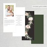 "Lovely Vine" - Wedding Programs in Blush by Susan Moyal - Back of Card Options