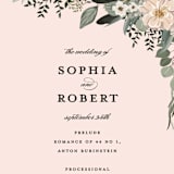 "Lovely Vine" - Wedding Programs in Blush by Susan Moyal - Detail