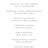 "Daydream" - Wedding Programs in Honey by Beth Schneider - Detail