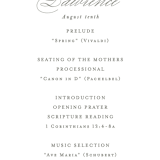 "Dear Greenery" - Wedding Programs in Eucalyptos by Hooray Creative - Detail