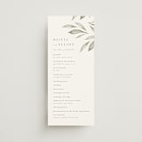 "Whispered Leaves" - Wedding Programs in Leaf by Kristie Kern - Front