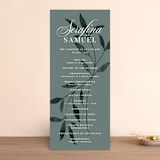 "Serafina" - Wedding Programs in Sage by Melanie Kosuge - Front